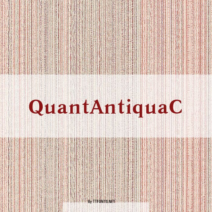 QuantAntiquaC example