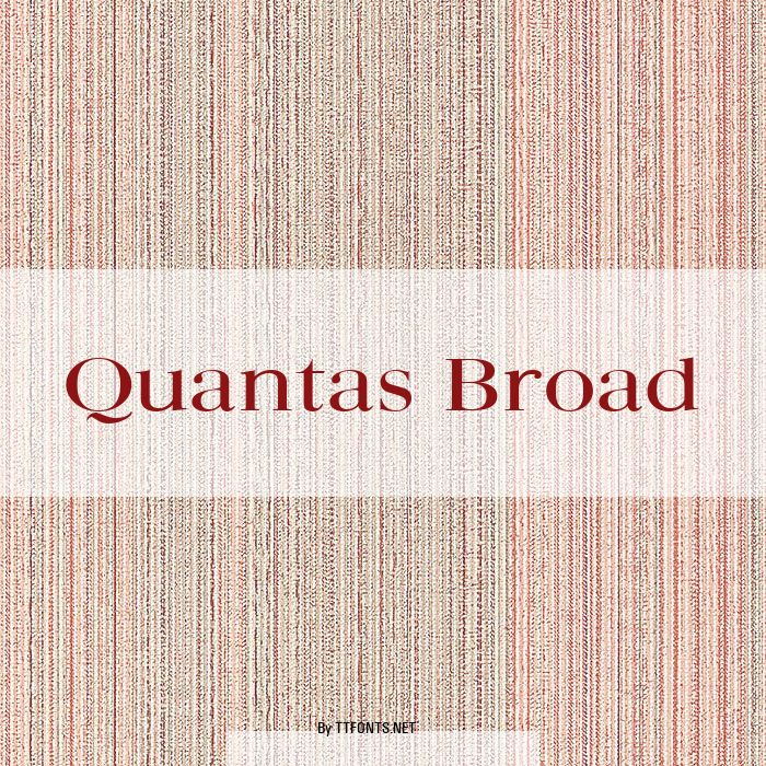 Quantas Broad example