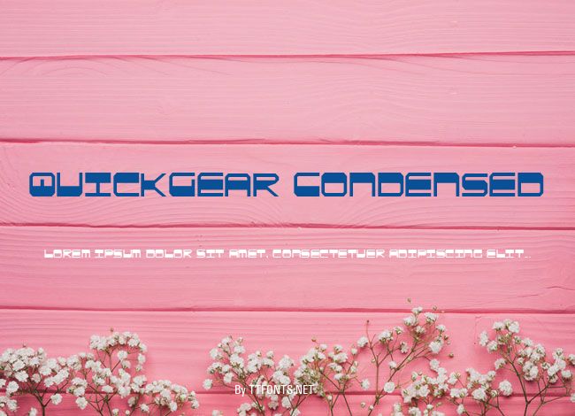 QuickGear Condensed example