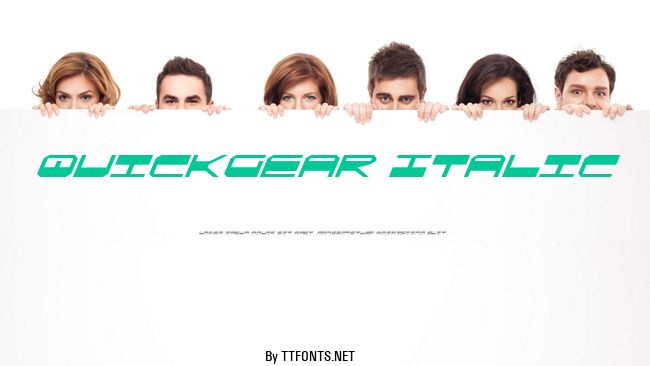QuickGear Italic example