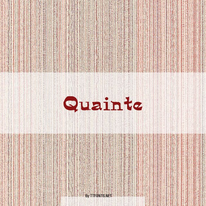 Quainte example
