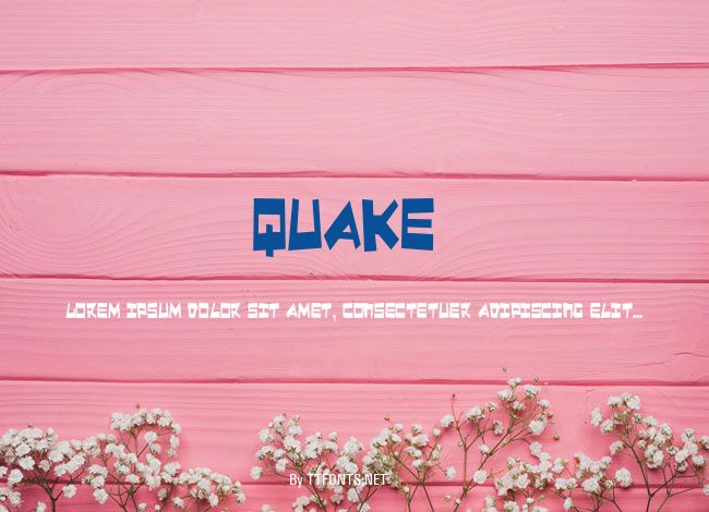 Quake & Shake Condensed example