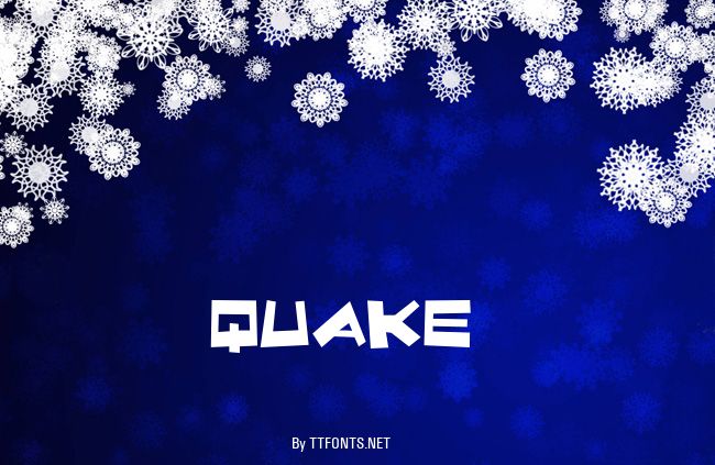 Quake & Shake example