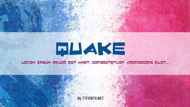 Quake & Shake example