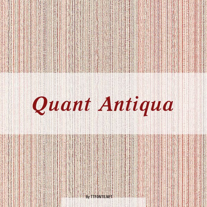 Quant Antiqua example