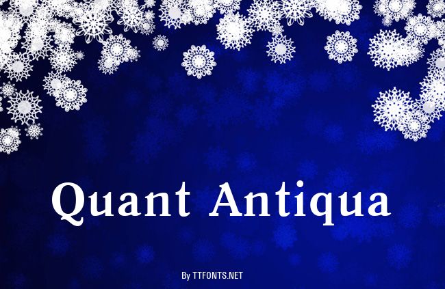 Quant Antiqua example