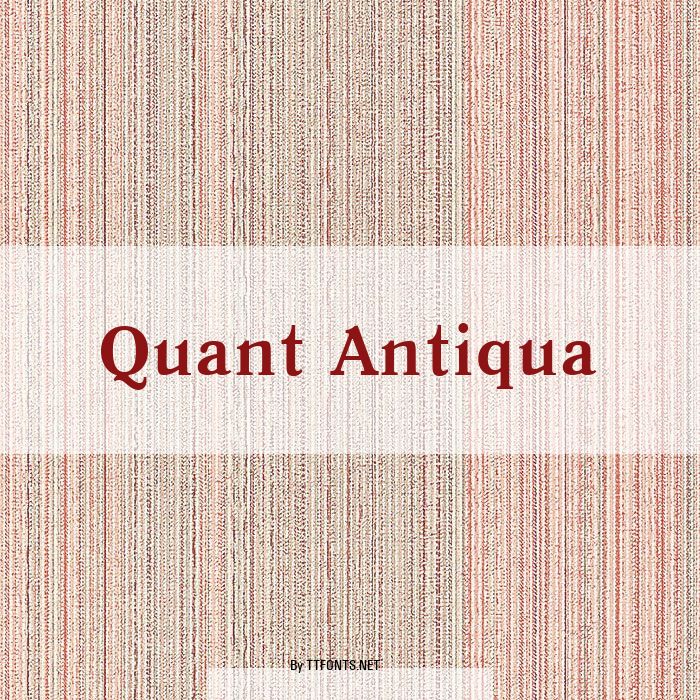 Quant Antiqua example