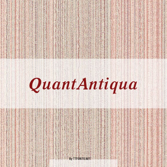 QuantAntiqua example