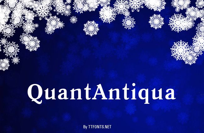 QuantAntiqua example