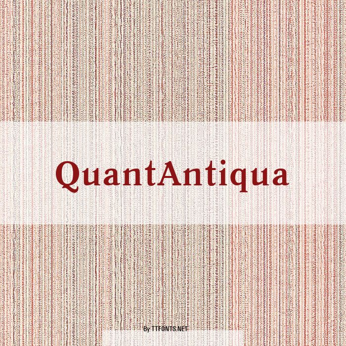 QuantAntiqua example