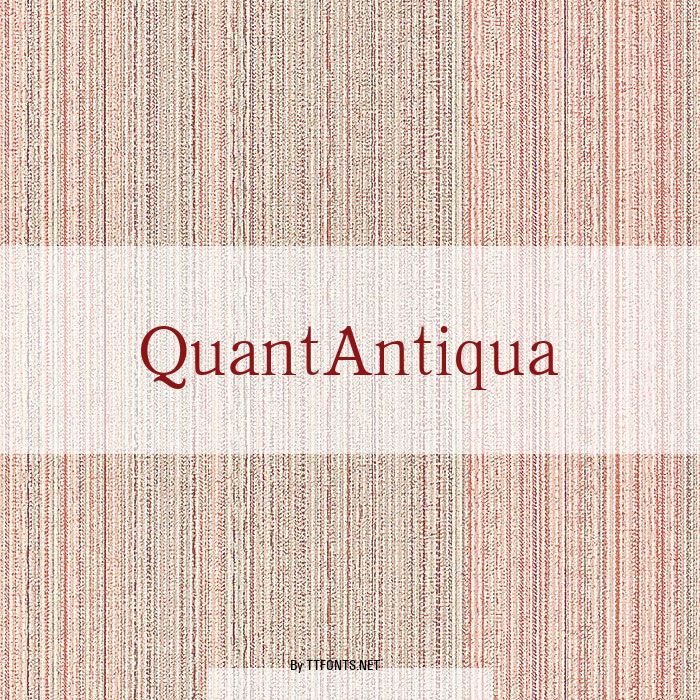 QuantAntiqua example