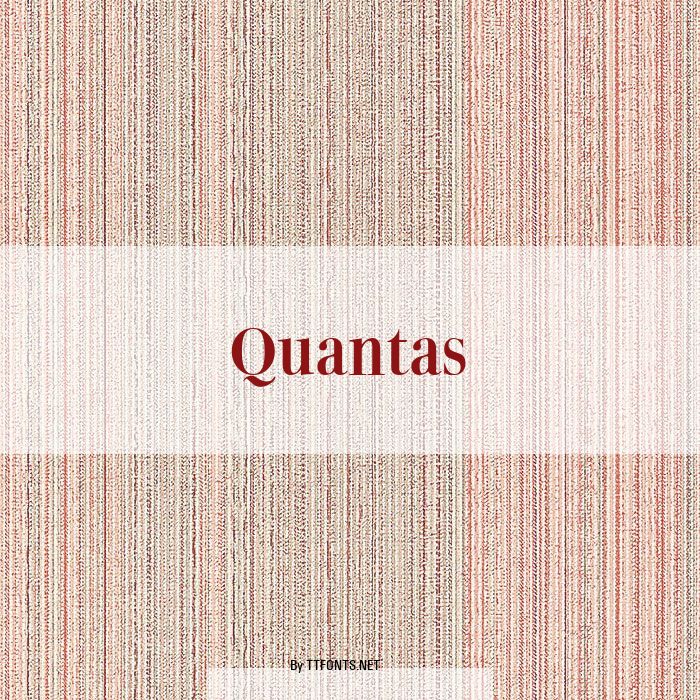 Quantas example