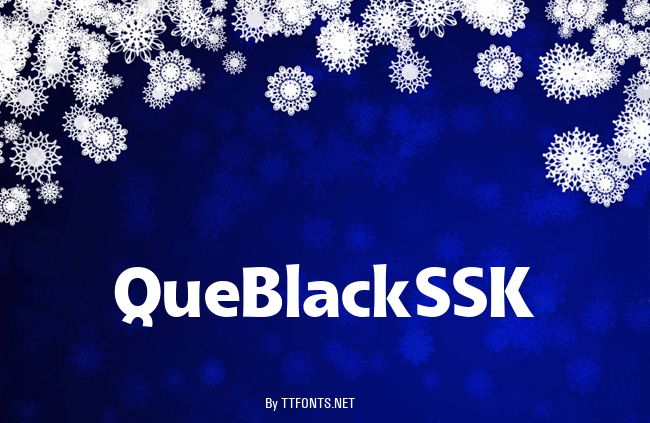 QueBlackSSK example