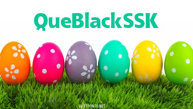 QueBlackSSK example