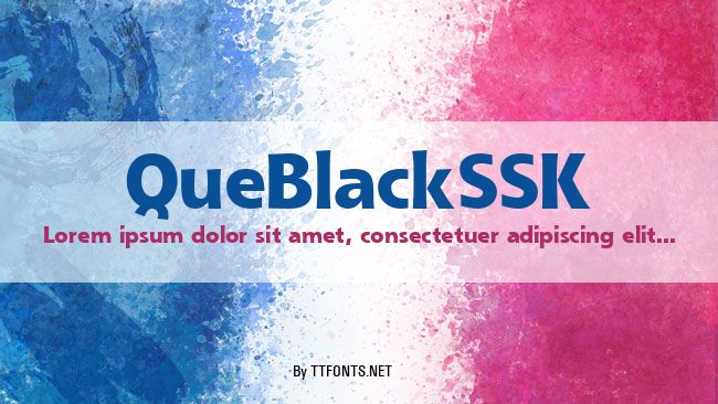 QueBlackSSK example