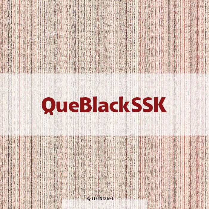 QueBlackSSK example