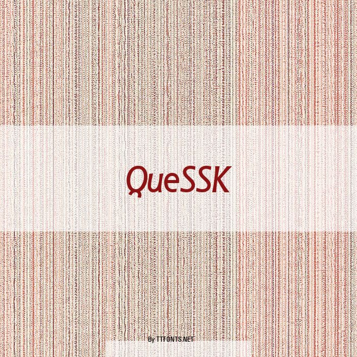 QueSSK example