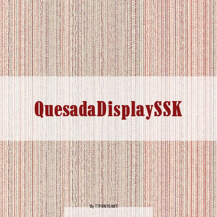 QuesadaDisplaySSK example