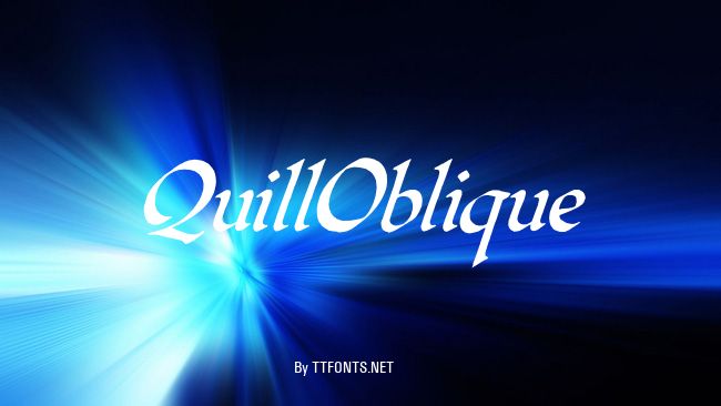 QuillOblique example