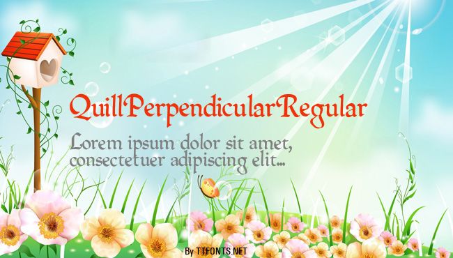 QuillPerpendicularRegular example