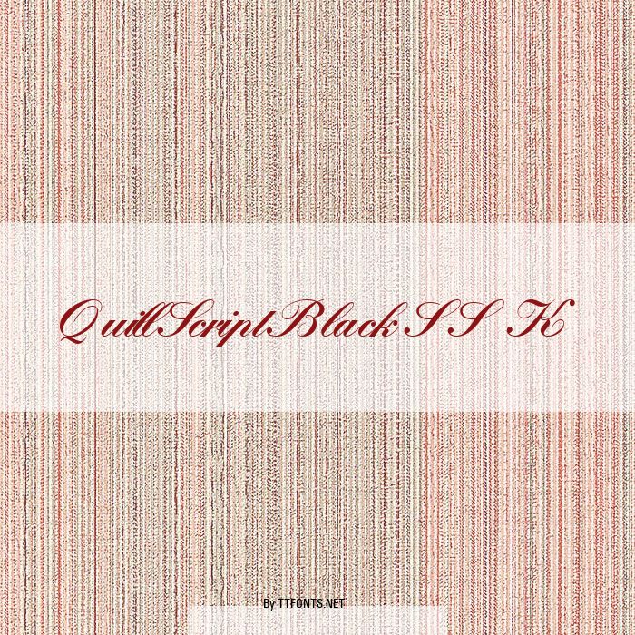 QuillScriptBlackSSK example