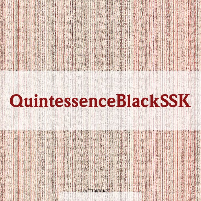 QuintessenceBlackSSK example