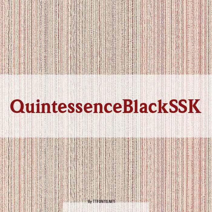 QuintessenceBlackSSK example