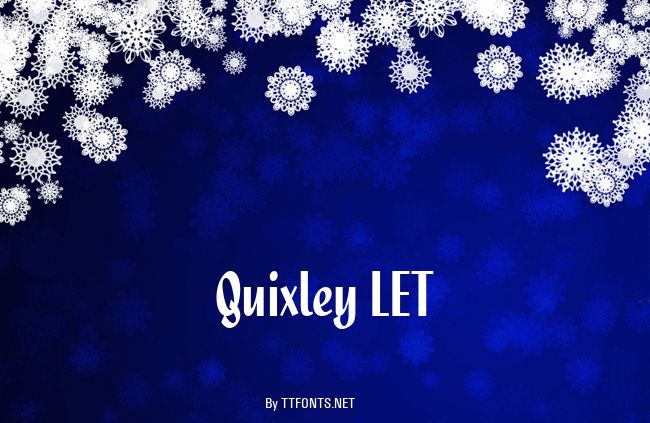 Quixley LET example