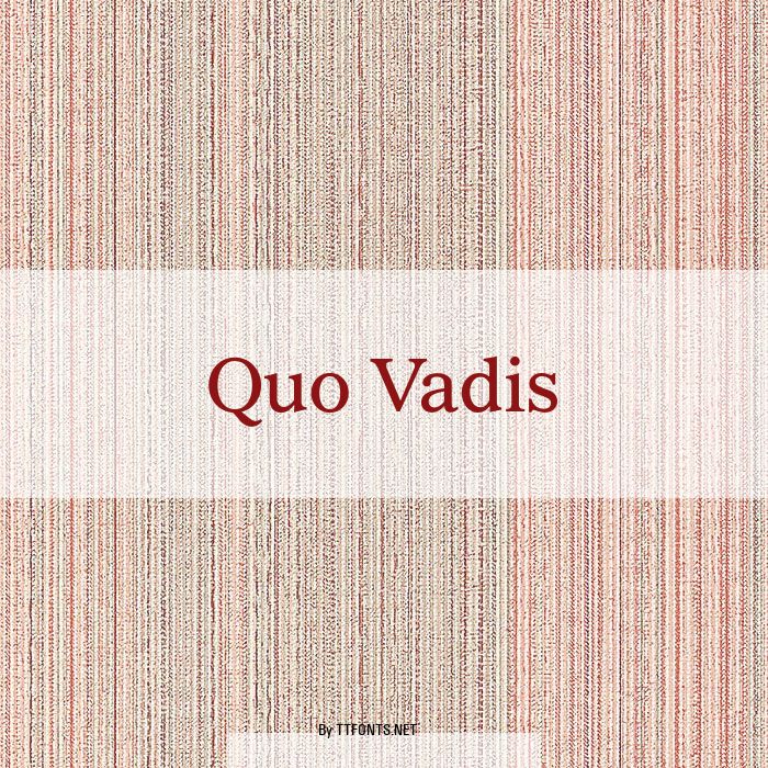 Quo Vadis example