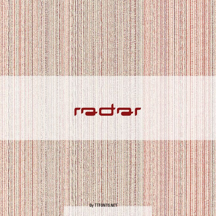 radar example