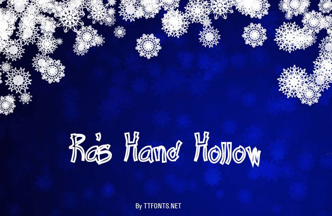 Ra's Hand Hollow example