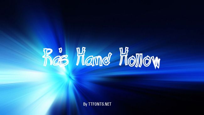 Ra's Hand Hollow example