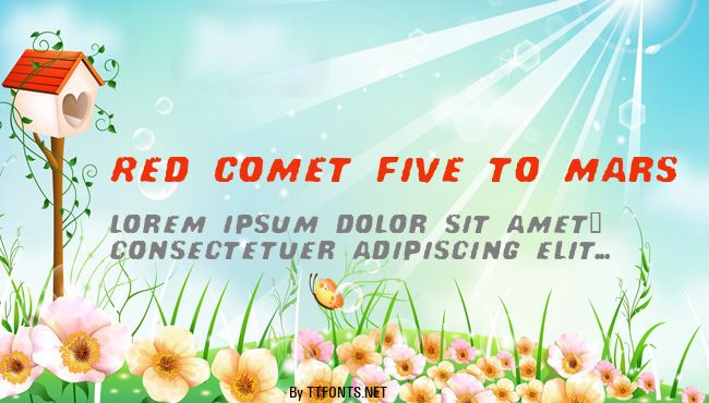 Red Comet Five to Mars example