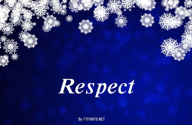 Respect example