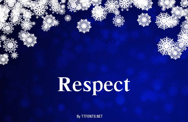 Respect example