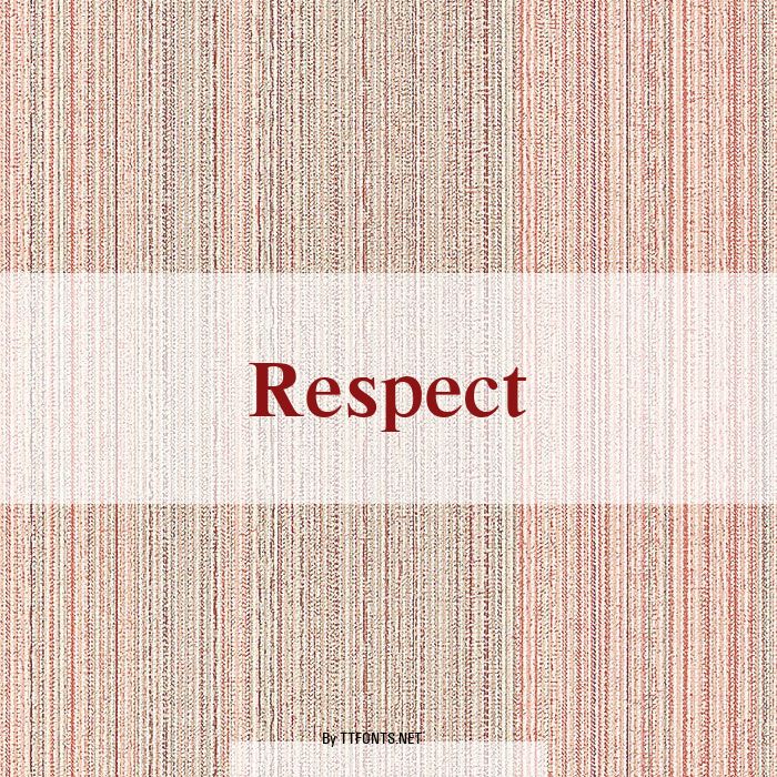 Respect example