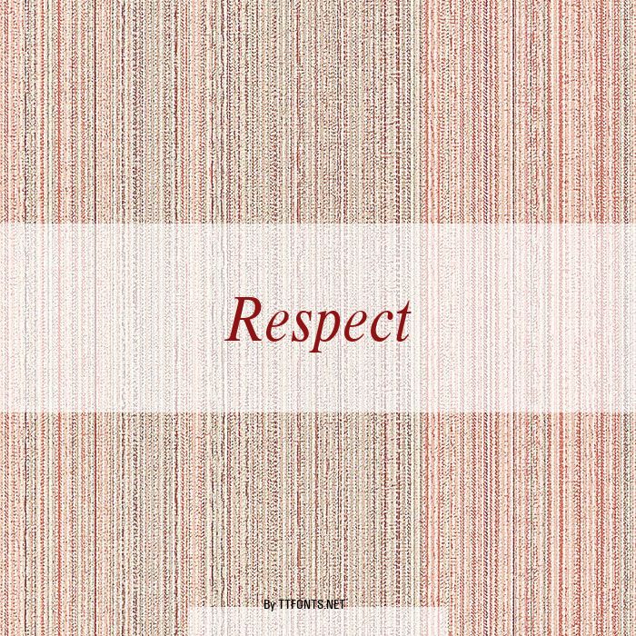 Respect example