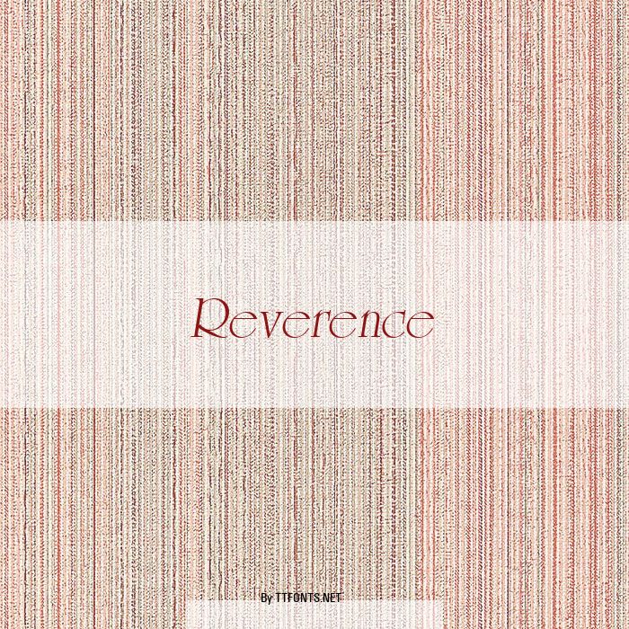 Reverence example