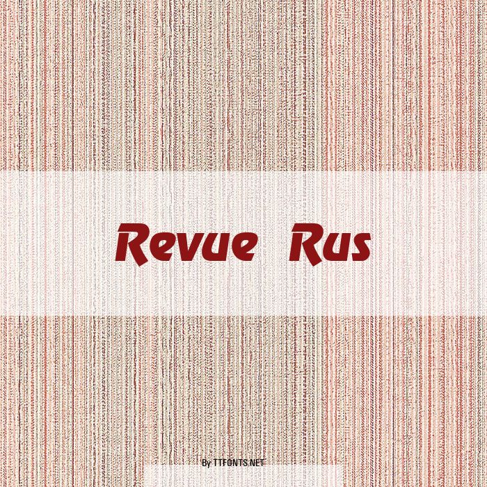 Revue Rus example