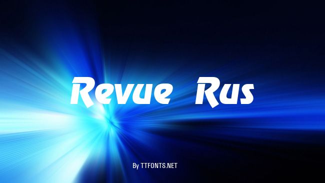 Revue Rus example