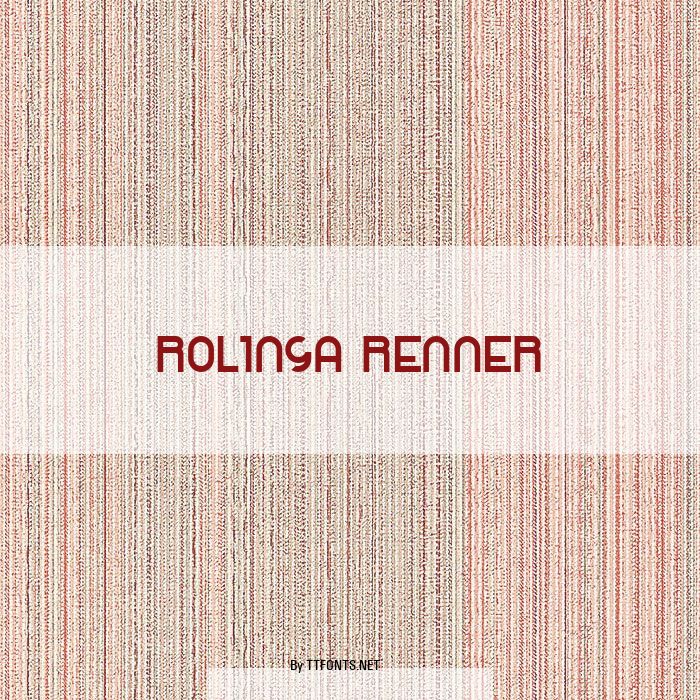 Rolinga Renner example