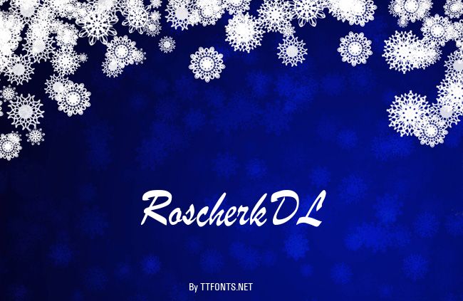 RoscherkDL example