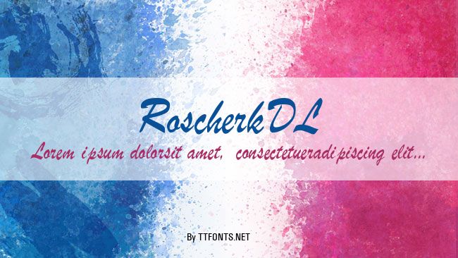 RoscherkDL example