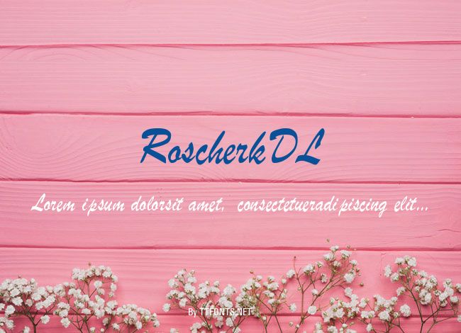 RoscherkDL example