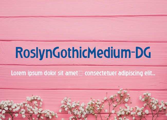 RoslynGothicMedium_DG example