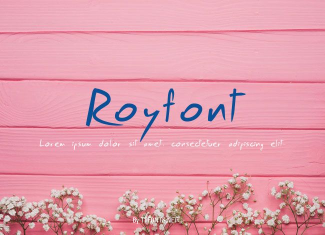 Royfont example
