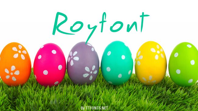 Royfont example