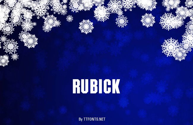 RUBICK example