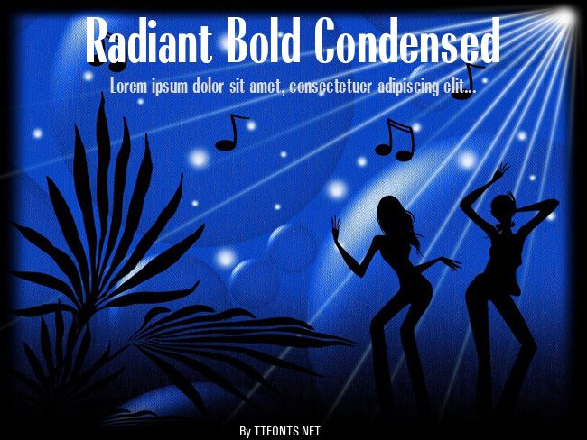 Radiant Bold Condensed example