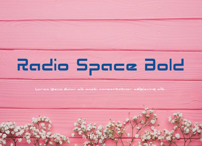 Radio Space Bold example